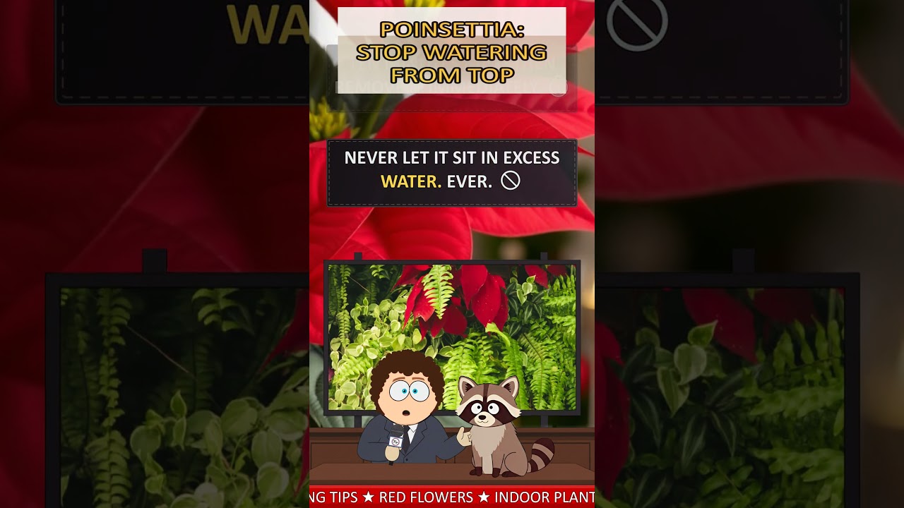 Poinsettia: Stop Watering From Top 