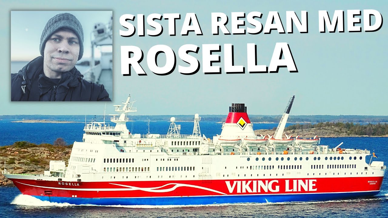 Min sista resa med Rosella efter 42 års tjänst hos Viking Line - #4K