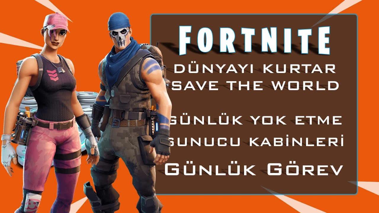Fortnite Dünyayı Kurtar Günlük Yok Etme Sunucu Kabinleri