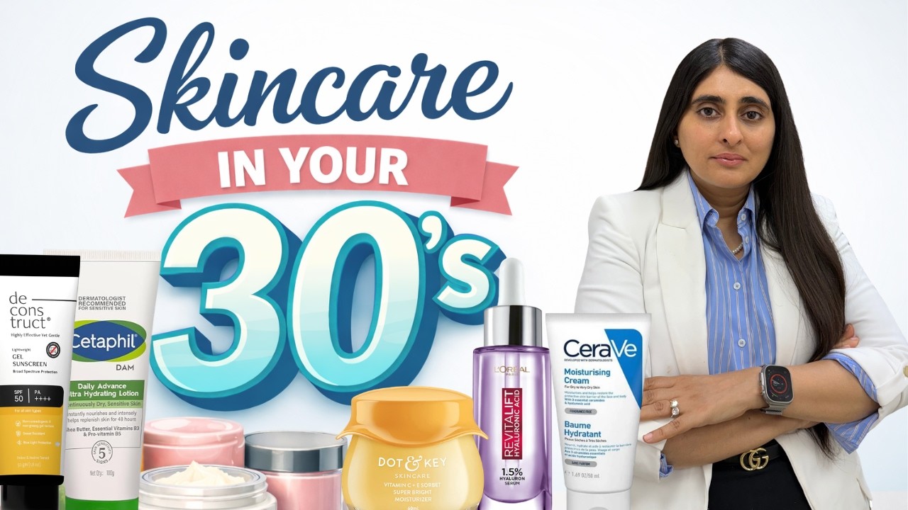 Skincare Routine for 30's| 30's skincare routine by dermatologist|