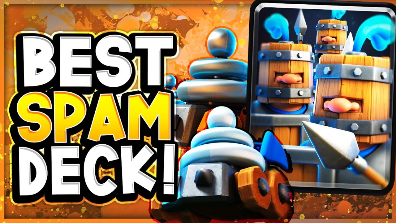 UNDEFEATED on TOP LADDER with OP SPAM DECK! - CLASH ROYALE