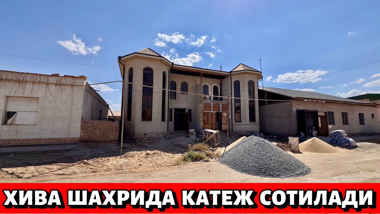 🔥ХИВА ШАХАР🔥 КЕРАМИКА ЁНИДА 2-ЭТАЖЛИ 200.КВ.М КАТЕЖ🔥 СОТИЛАДИ 36.000$ ГАЛИШИЛАДИ 🤝✅