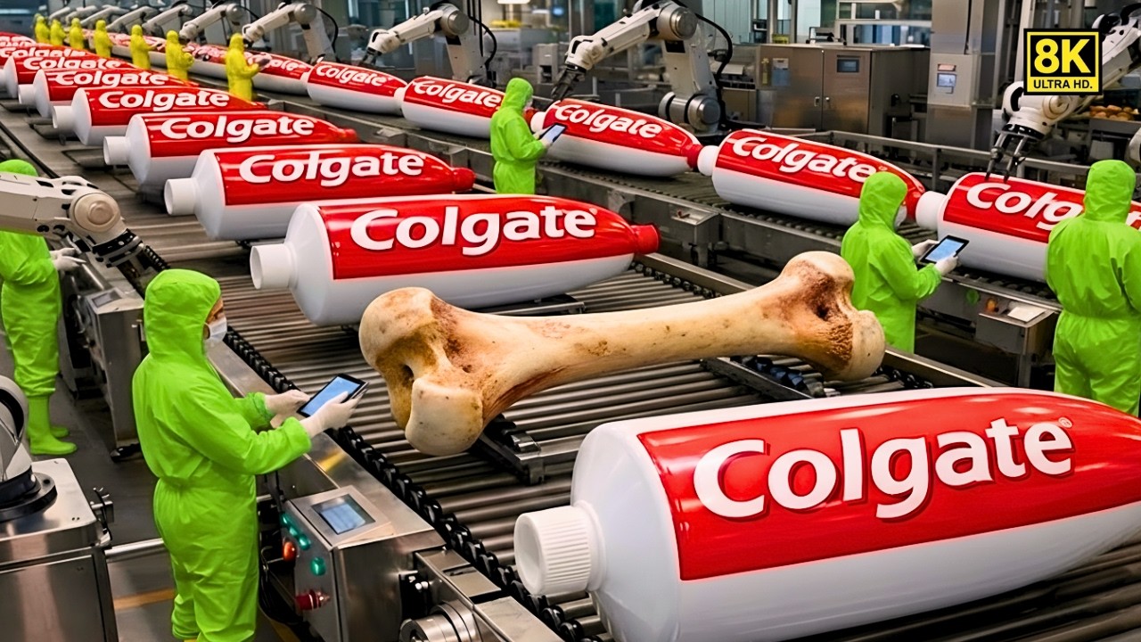 Inside America's Largest Toothpaste Factory | How Animal Bones Become Toothpaste You Use Every Day