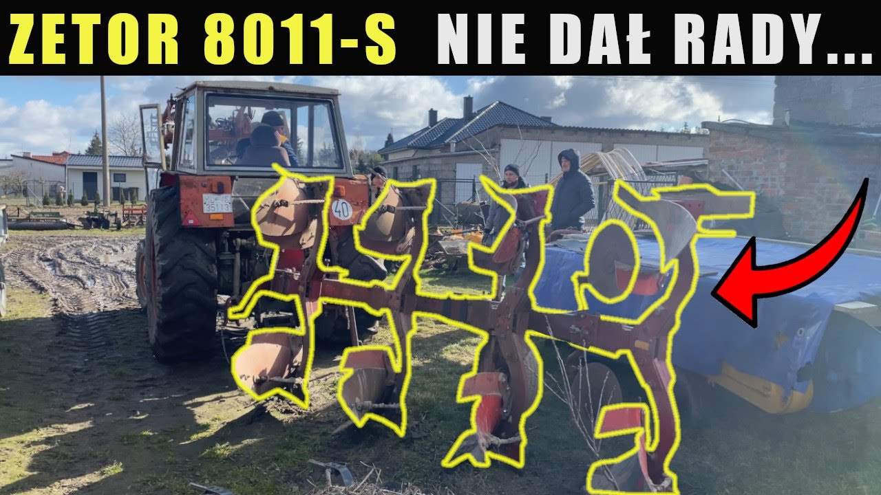 ZETOR 8011-S vs PŁUG obracany KONGSKILDE 4X50