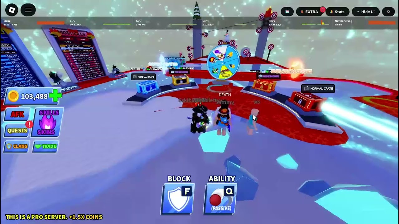 про сервер. Blade Ball