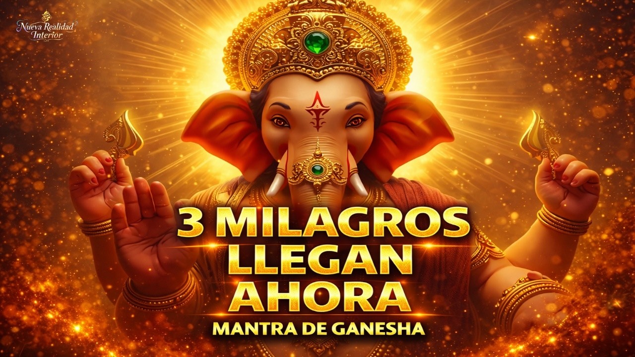 3 MILAGROS LLEGAN AHORA ✨ Mantra de Ganesha para SALUD, DINERO y PROTECCIÓN | Poderoso Mantra Hindú