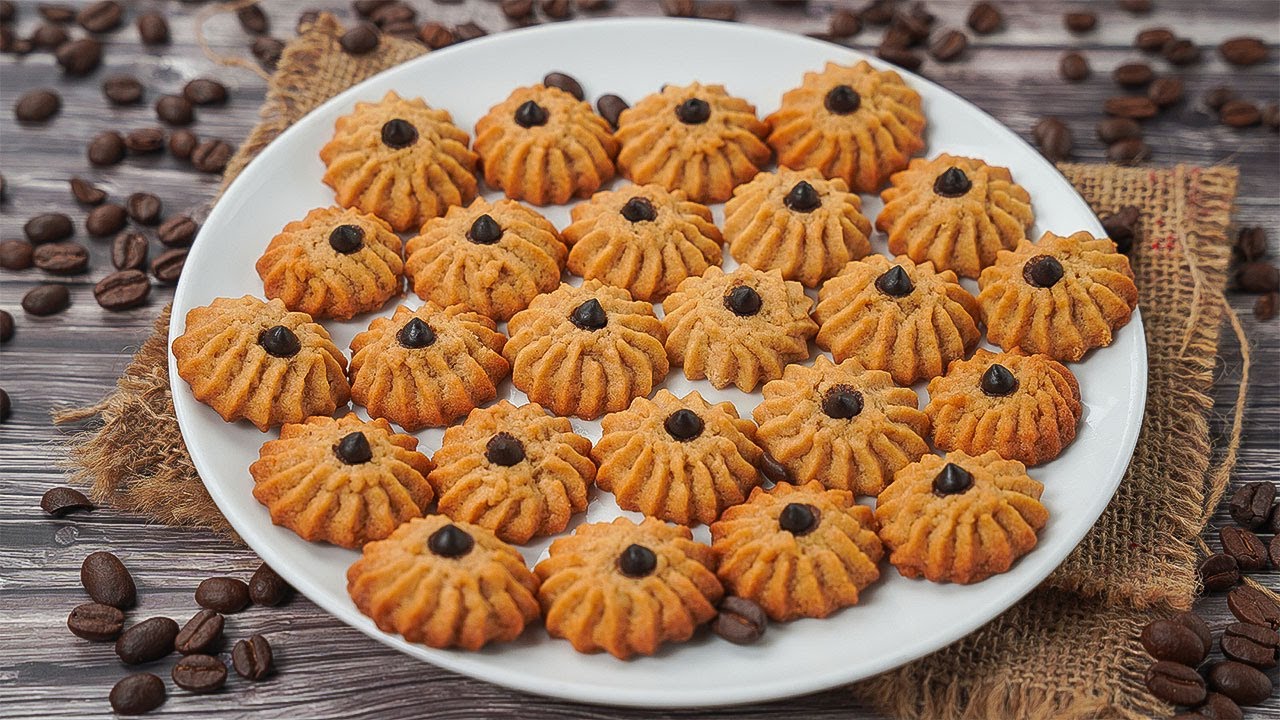 Coffee Cookies Recipe | Eggless & Without Oven  Coffee Cookies Recipe | Yummy