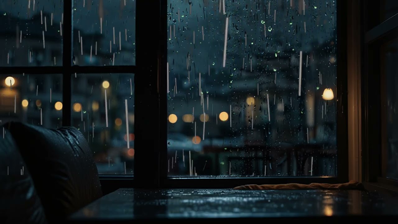 Cozy Night Rain by the Window,  Deep Sleep, Relaxing Rain Sounds & Calm Night Ambience