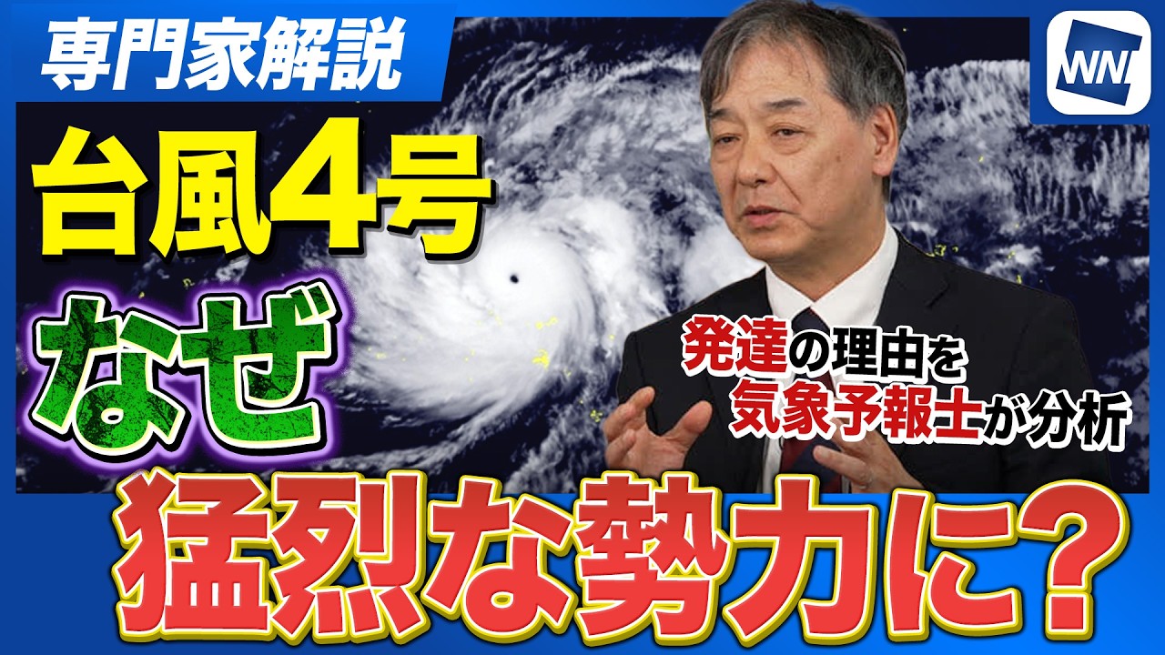 【台風発達の要因】なぜ台風4号は「猛烈な勢力」まで発達した?／ウェザーニュース専門家解説