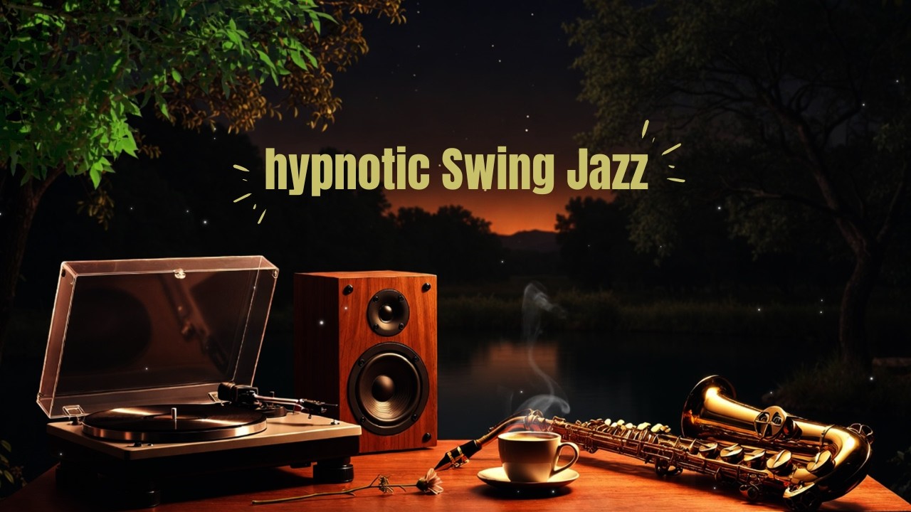 Hypnotic Swing Jazz Night 🌙 Smooth Sax & Piano for Deep Sleep & Relaxing Mood