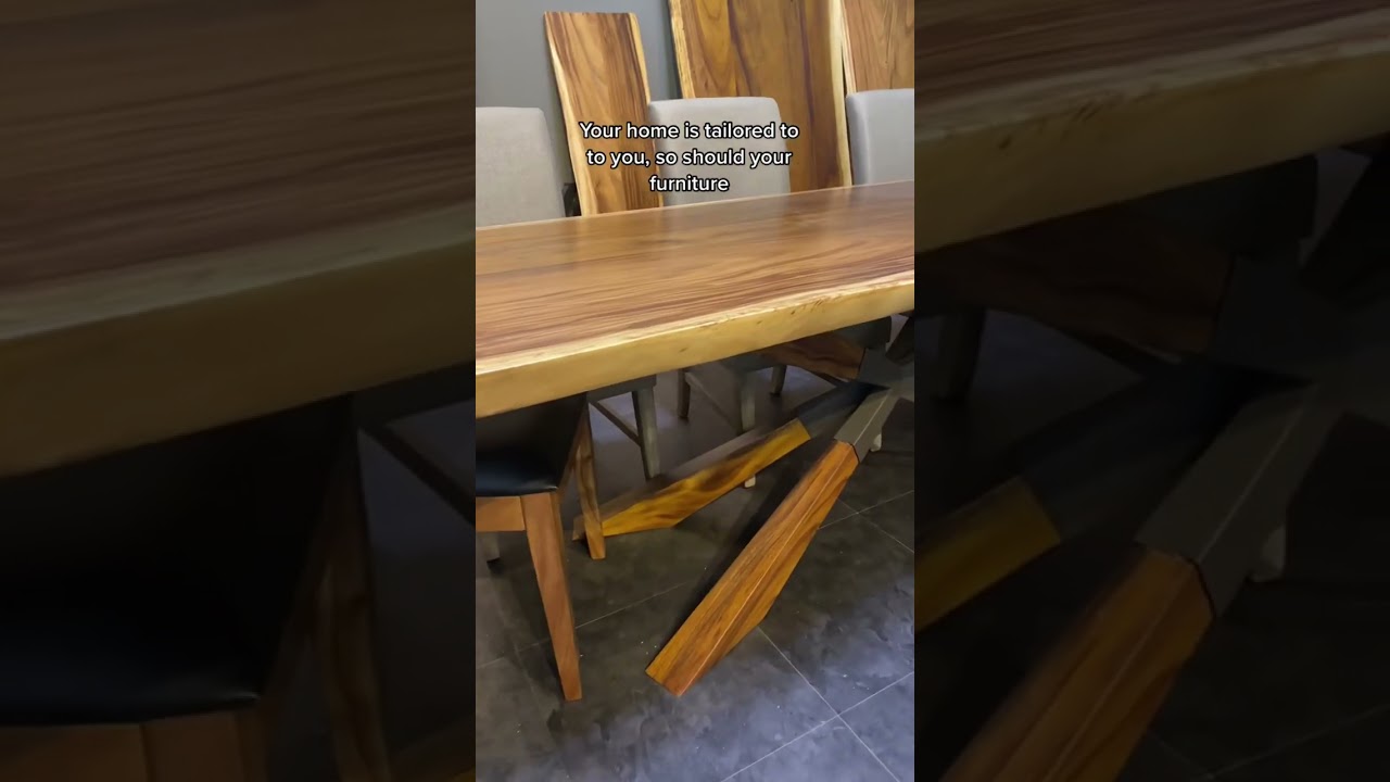 Come and select your live edge slab and create your own dining table!