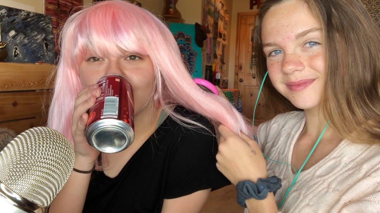 ASMR Brushing My Friends Hair