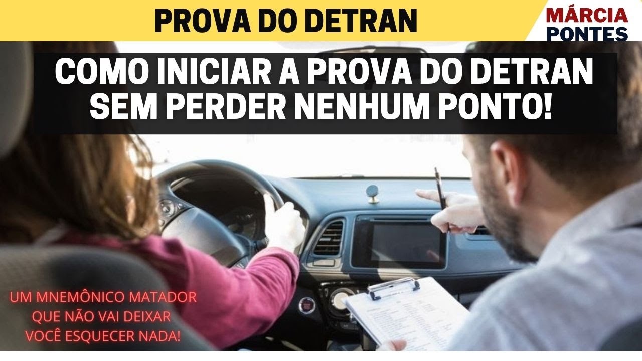 Como iniciar a PROVA DO DETRAN sem perder nenhum ponto I #marciapontes