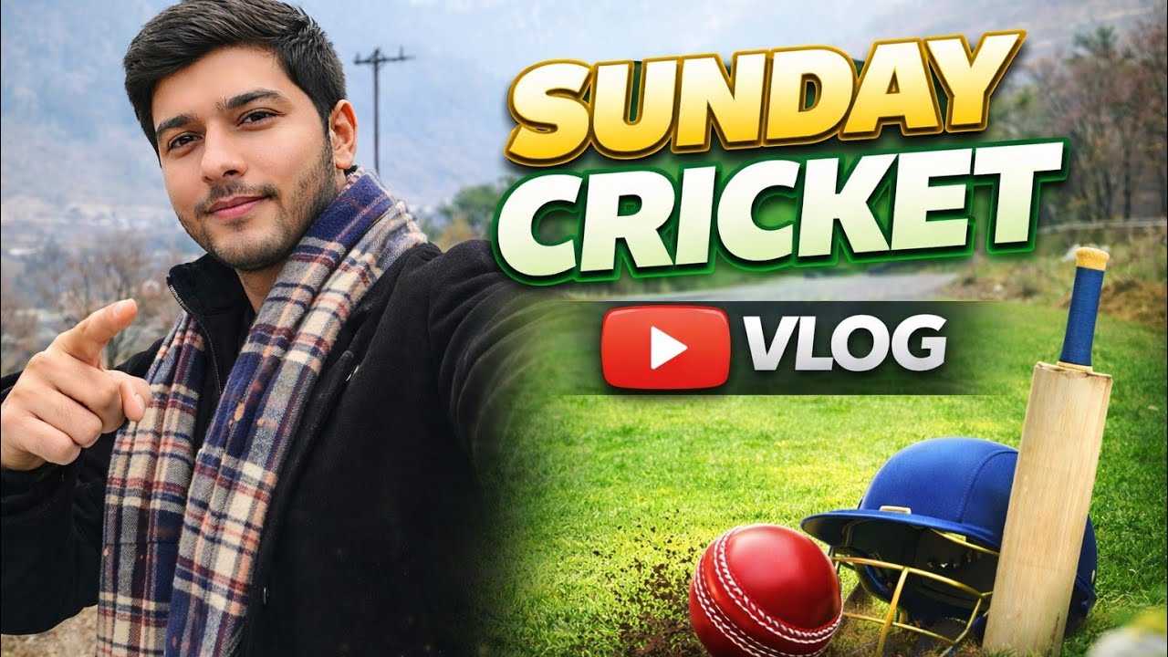 SUNDAY 😄 CRICKET 🏏 Vlog !! Kon Jita hai Aaj ka Match 😅Nya Gaon vs Taprana 😠