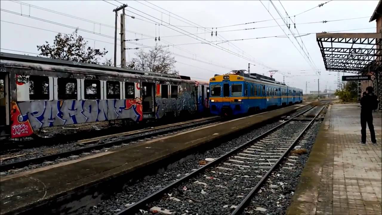Pasando por Castillejo   Añover Renfe 440 096