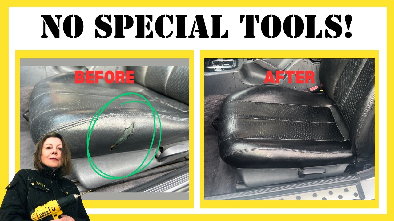 How to: Repair leather car seat at home