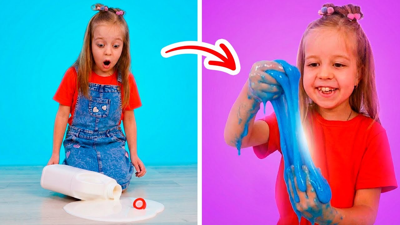 🩵 Huge Slime DIY at Home! ✨ Plus More Easy Crafts and Creative Play for Kids 🤩