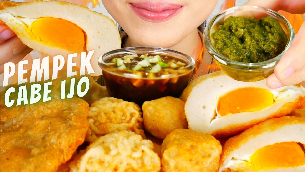 ASMR PEMPEK CABE IJO | SUPER CRISPY EATING SOUNDS | ASMR INDONESIA | NO TALKING