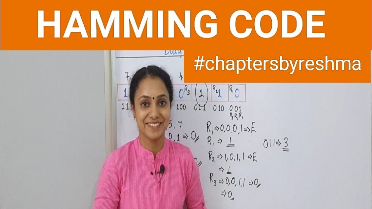 Hamming Code: Error Detection & Correction - The MUST-KNOW Example for Exams! #chaptersbyreshma