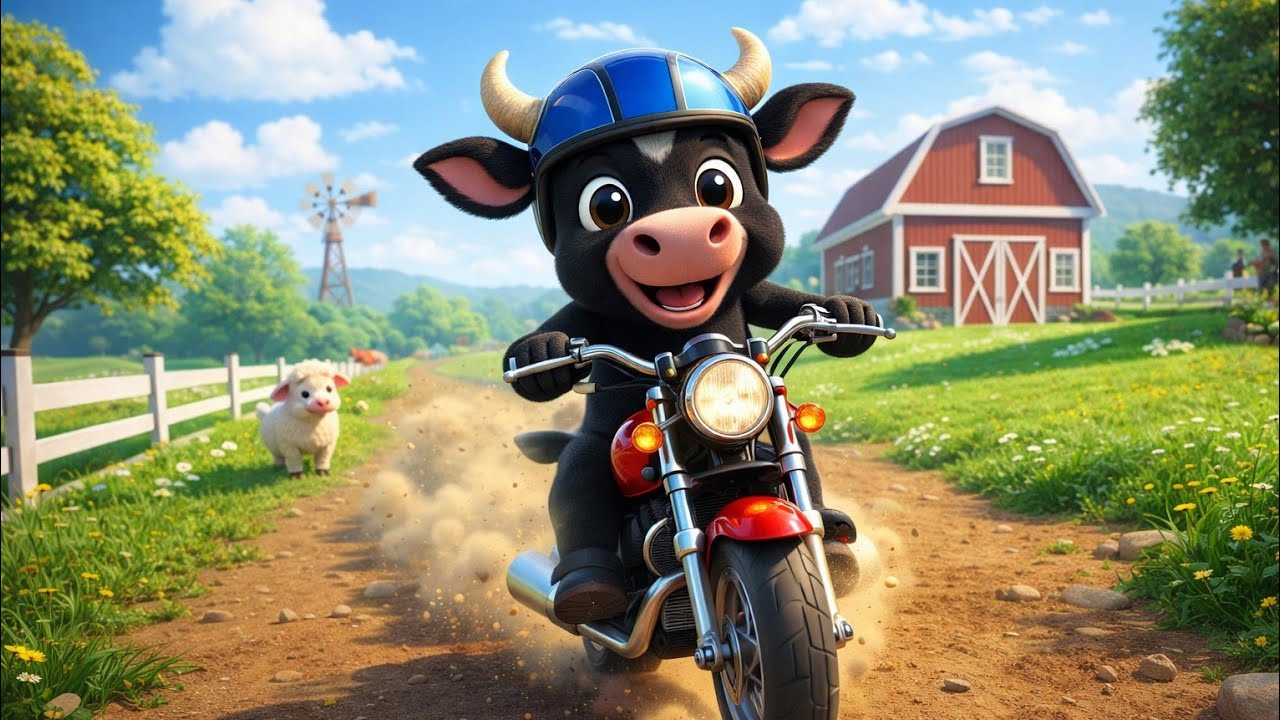 VAMOS PASSEAR COM O BOI DA CARA PRETA DE MOTOCA 🏍️🐂 |A Música Infantil Mais Divertida da Fazendinha!