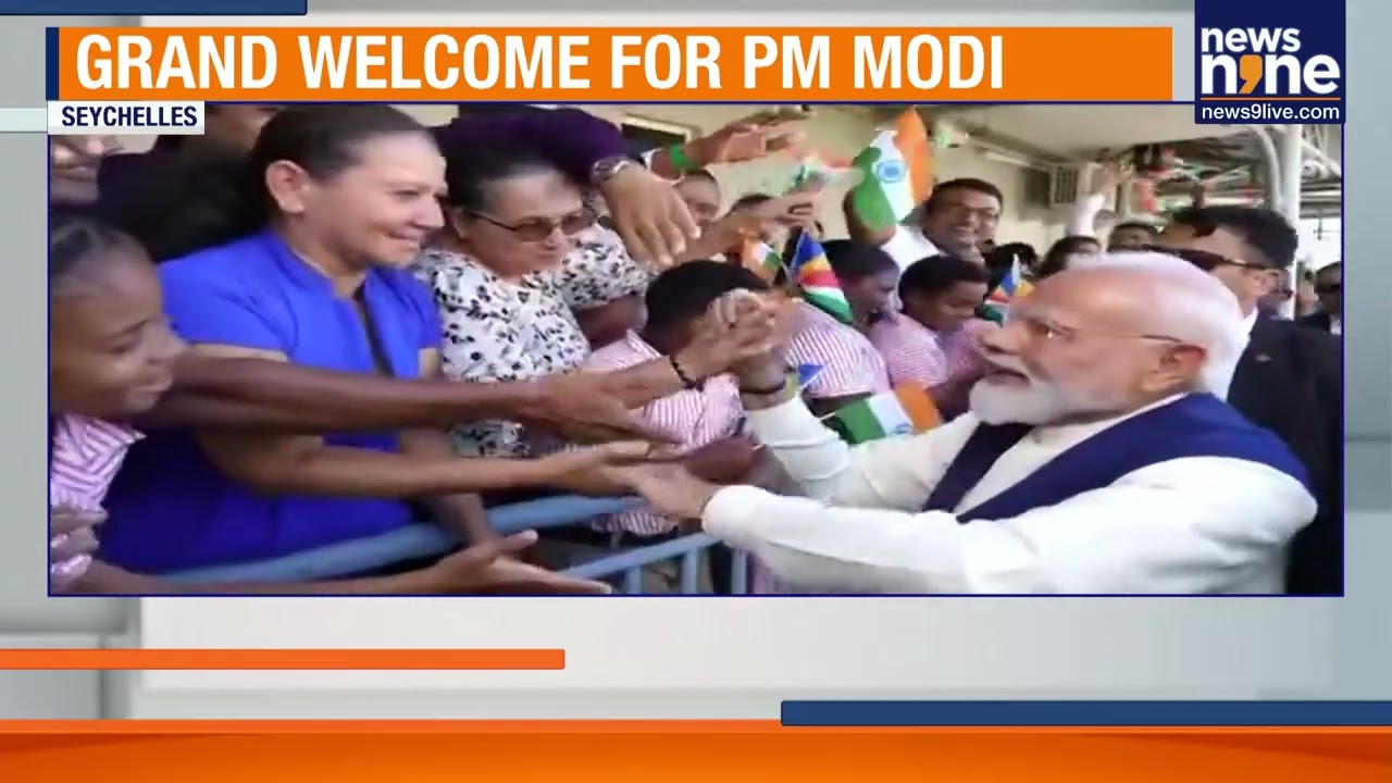 PM MODI ARRIVES IN SEYCHELLES : Grand Welcome For PM Modi | News9