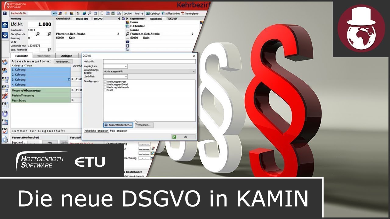 Datenschutz-Grundverordnung (DSGVO) in KAMIN