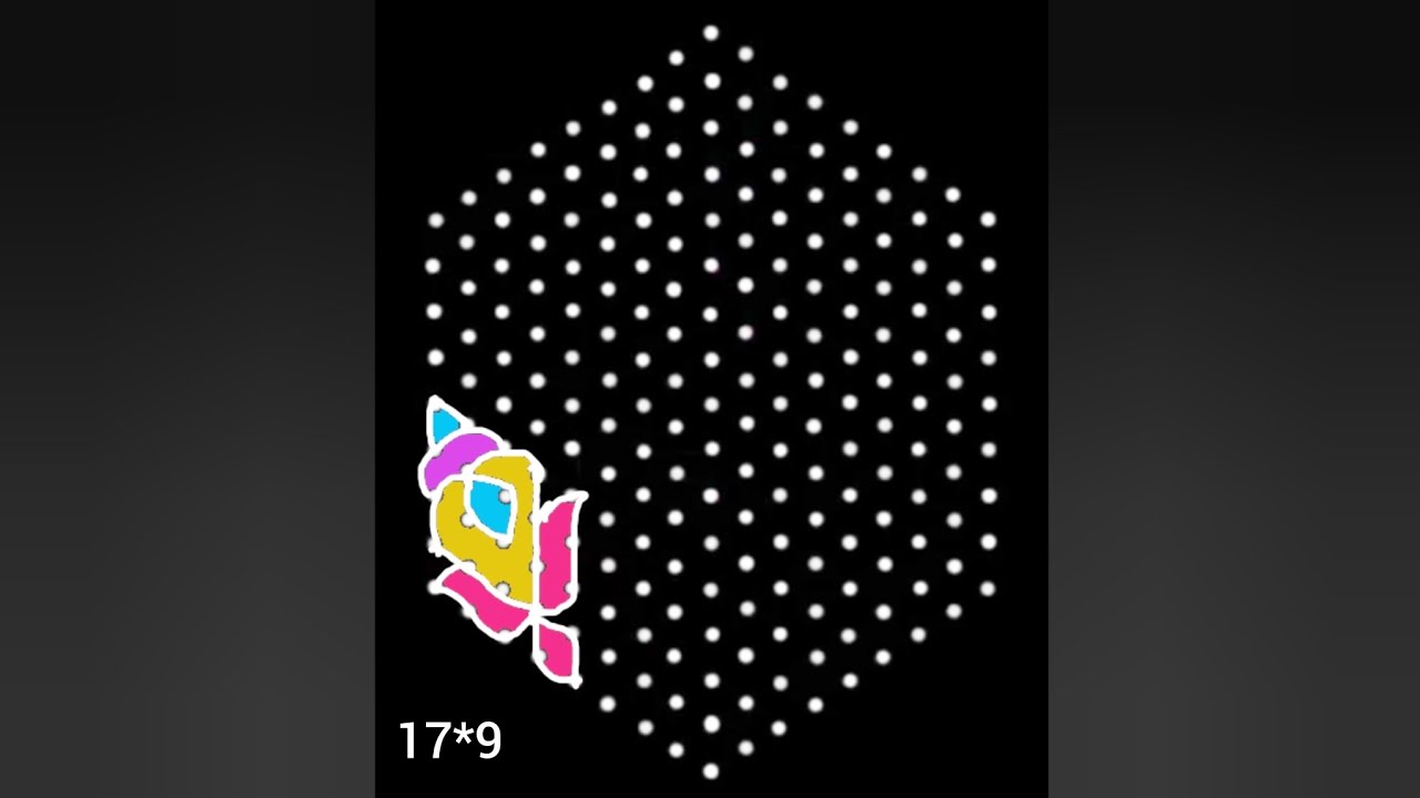 17*9 dots newyear celebration 💐Ugadi chukkla 💐Sankranti mugglu 💐