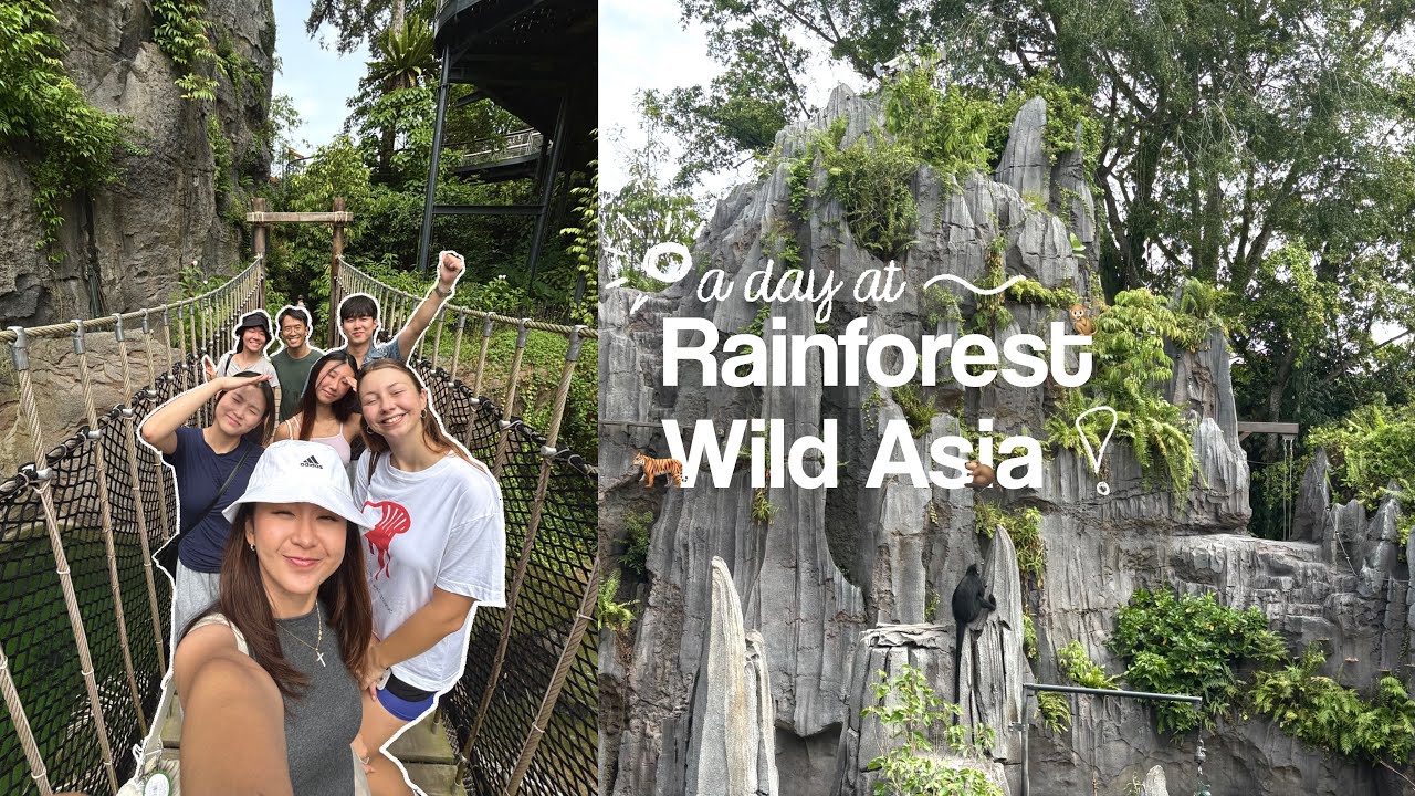 a day at rainforest wild asia🌿🦜 asia's first wildlife adventure park🐊