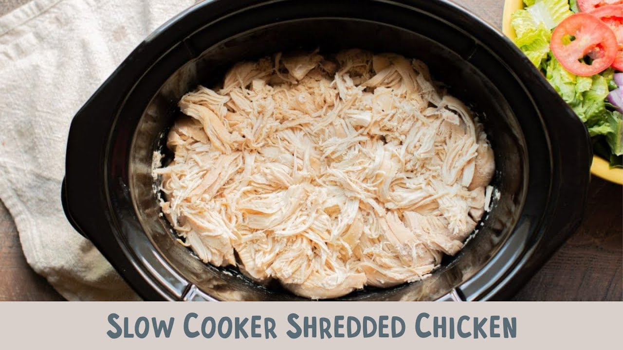 🍗 Easy Slow Cooker Shredded Chicken: Versatile, Juicy, and Perfect Every Time! 🥙✨