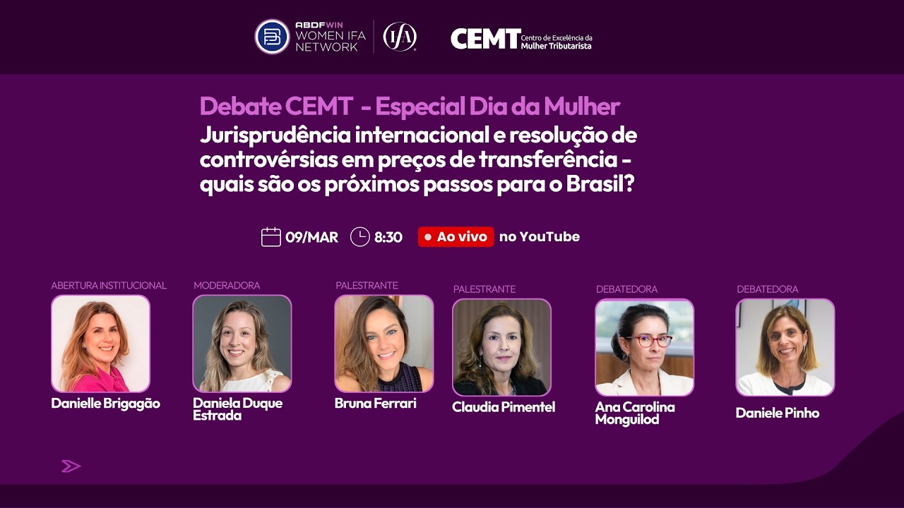 Debate Cemt  - Jurisprudência internacional e resolução de controvérsias em preços de transferência