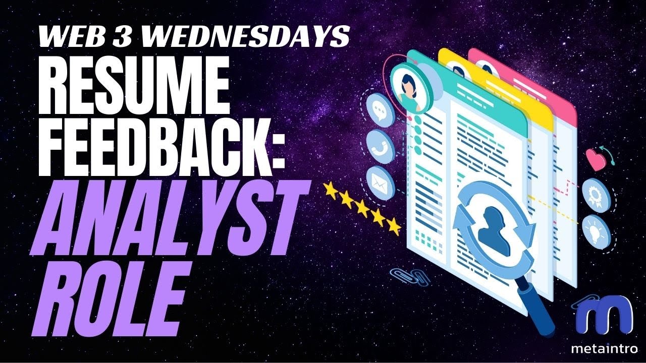 Web3 Wednesdays: Web3 Resume Feedback