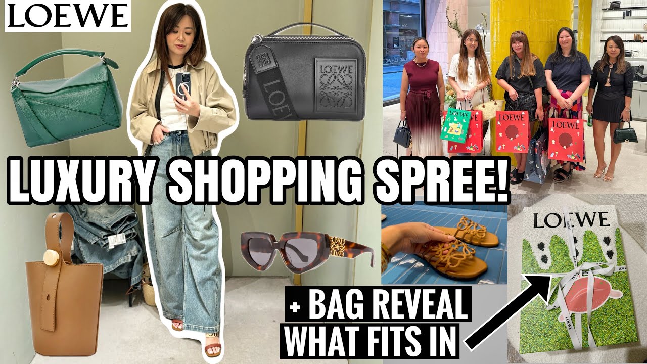 LUXURY SHOPPING SPREE  + LOEWE BAG REVEAL 🛍️