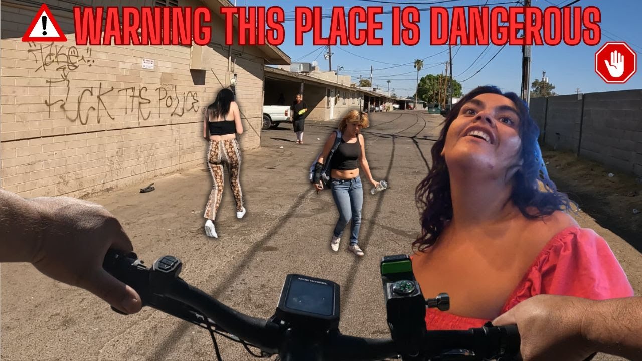 E bike ride through the worst apartment in phoenix Arizona