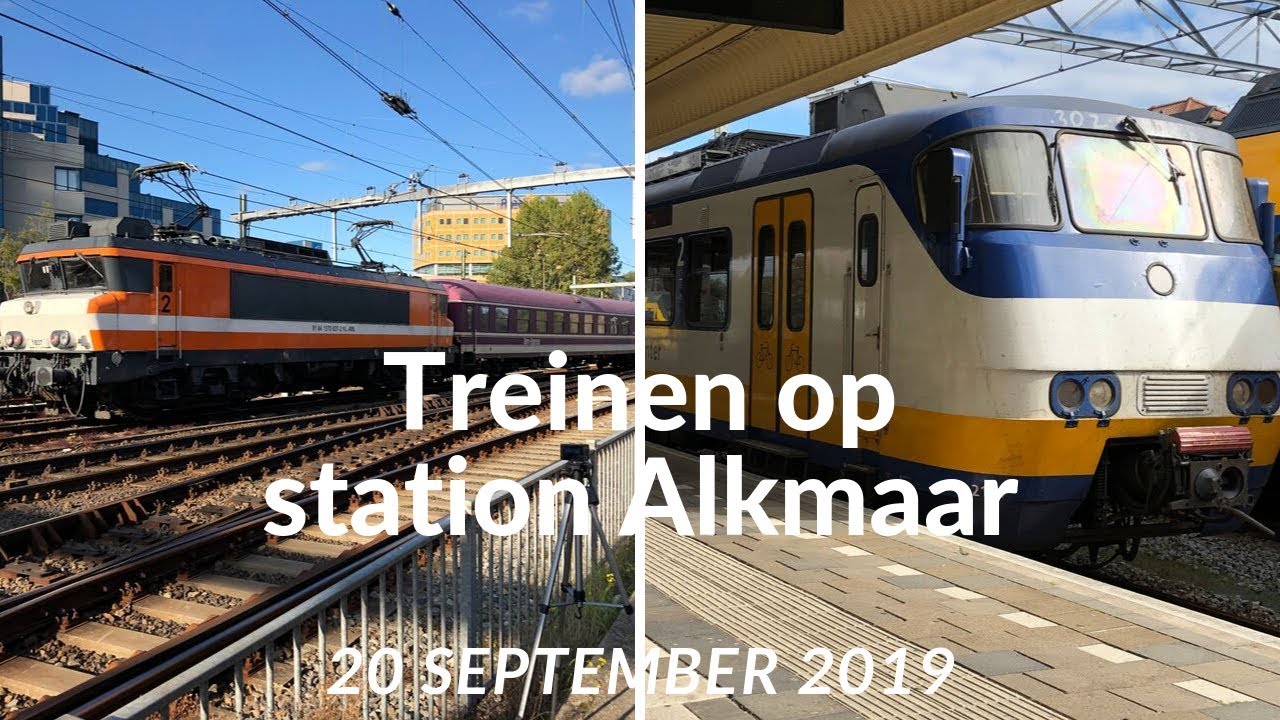 Treinen op station Alkmaar - 20 september 2019