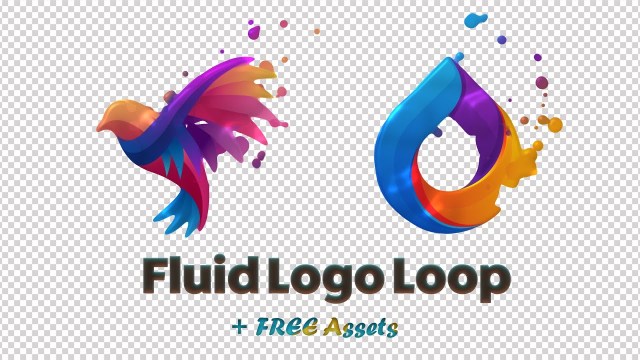 Looping Fluid Logo Animation in After Effects | Free Assets Included