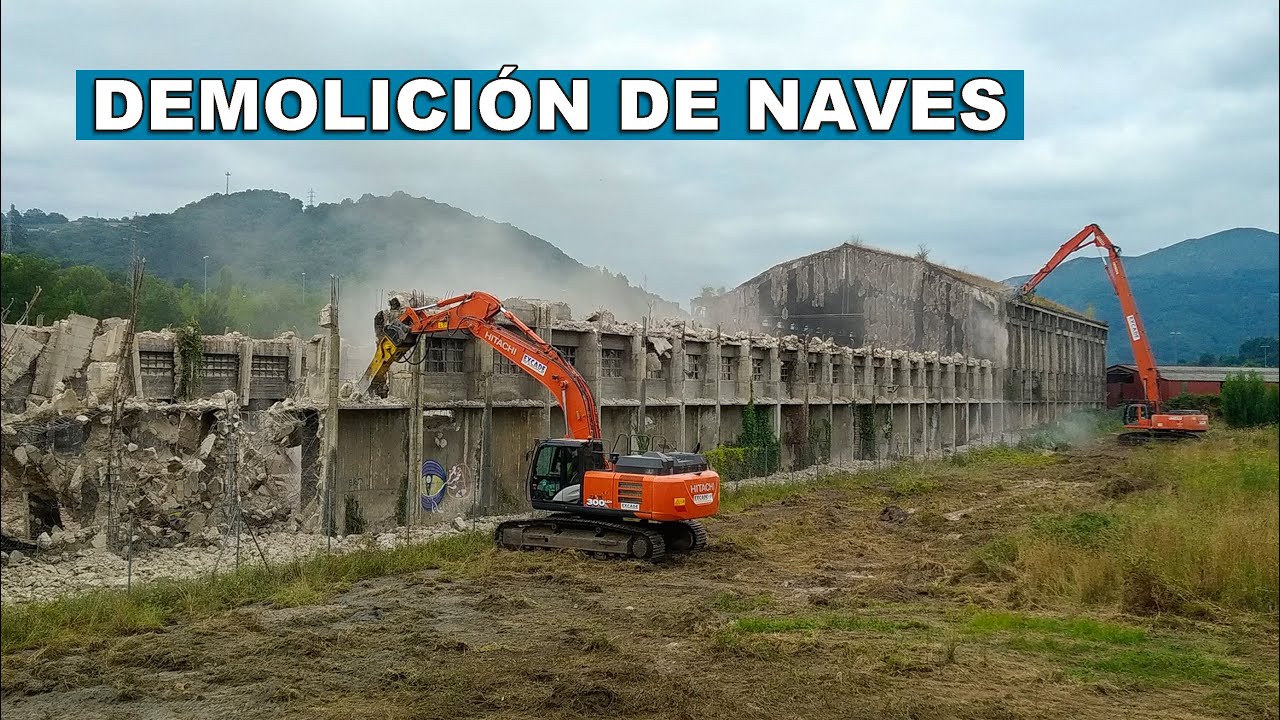 Derribo de Naves Propiedad de Iberdrola en La Felguera.