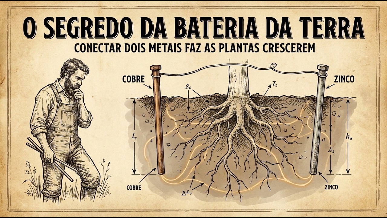 Conectar Dois Metais no Solo Pode Dobrar o Crescimento das Plantas — O Segredo da “Bateria da Terra”
