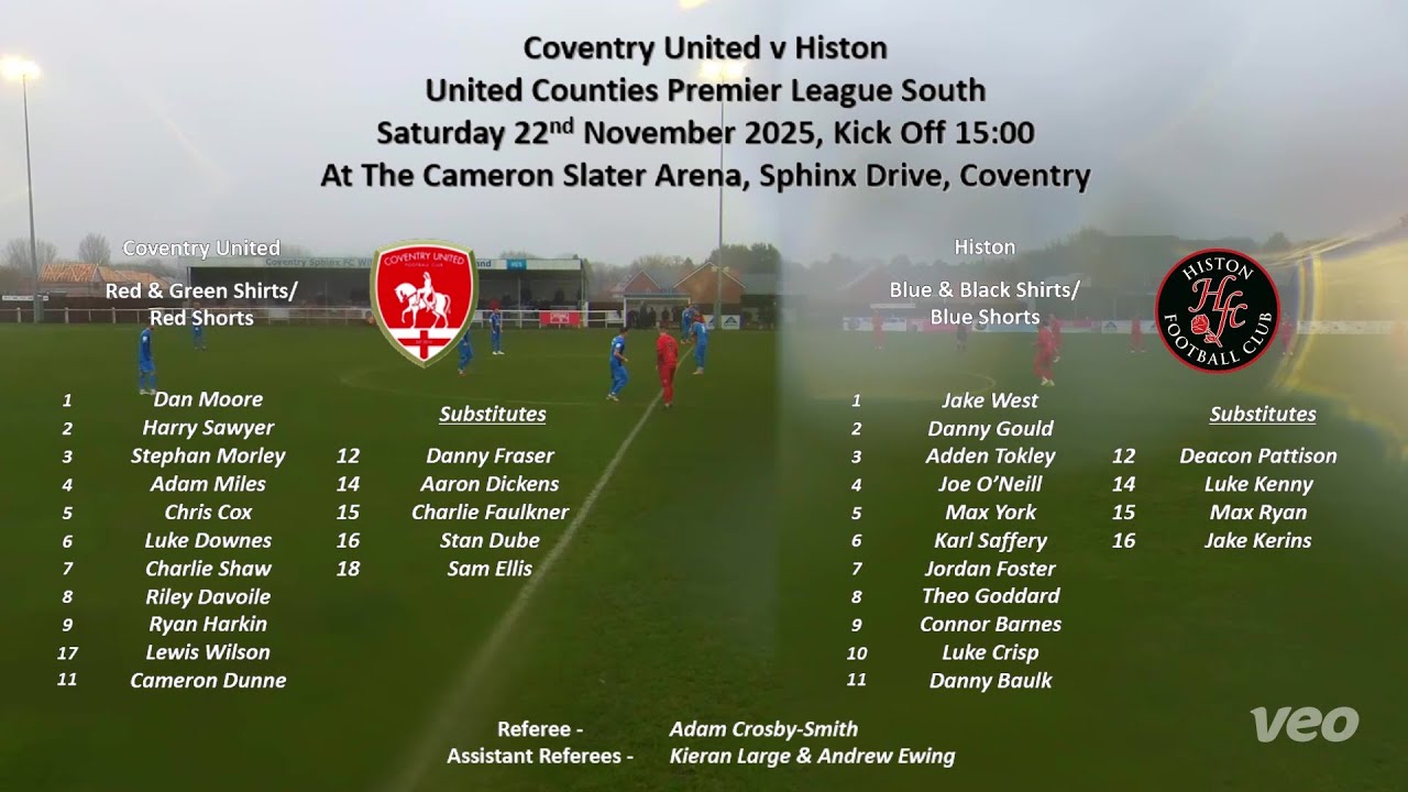 Coventry United v Histon - UCL (22112025)