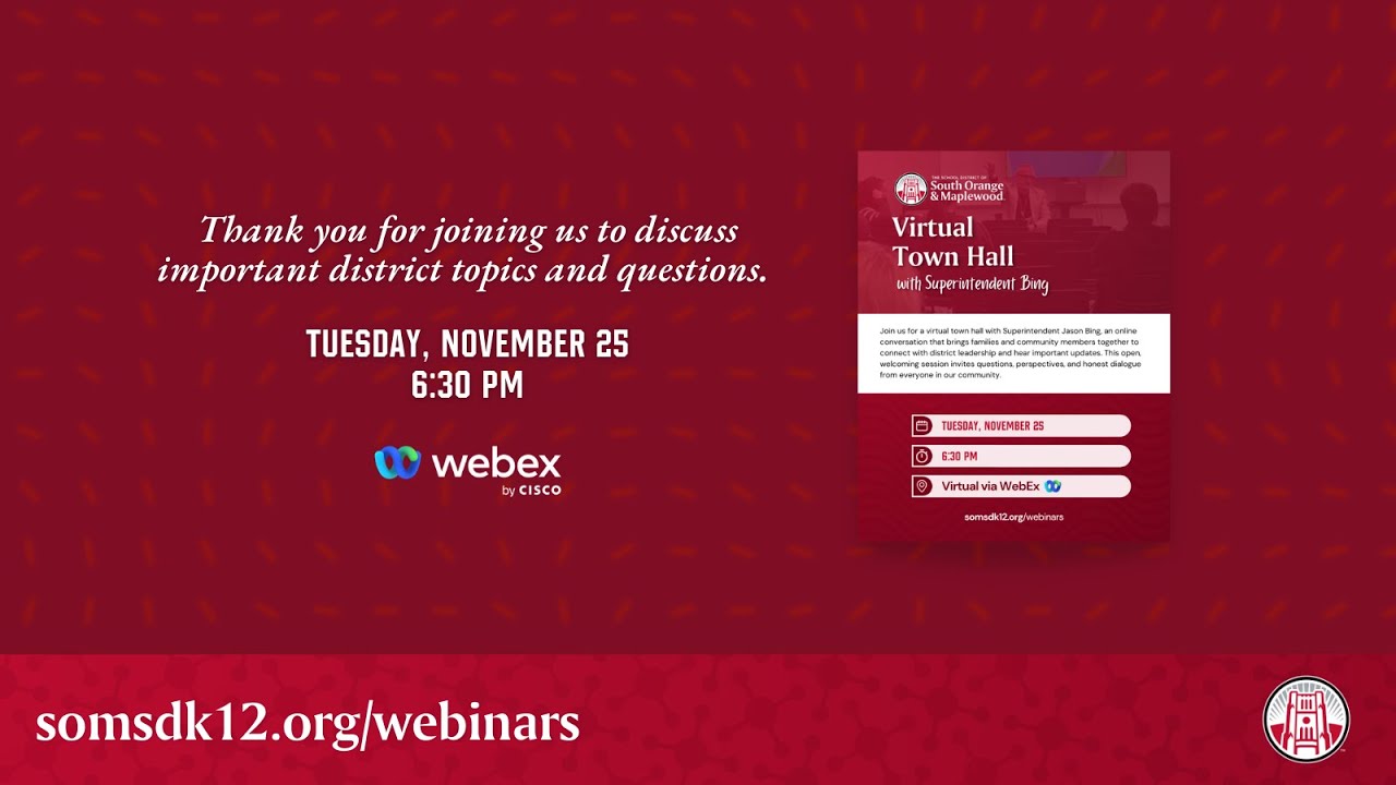 November Virtual Town Hall | @somsdk12