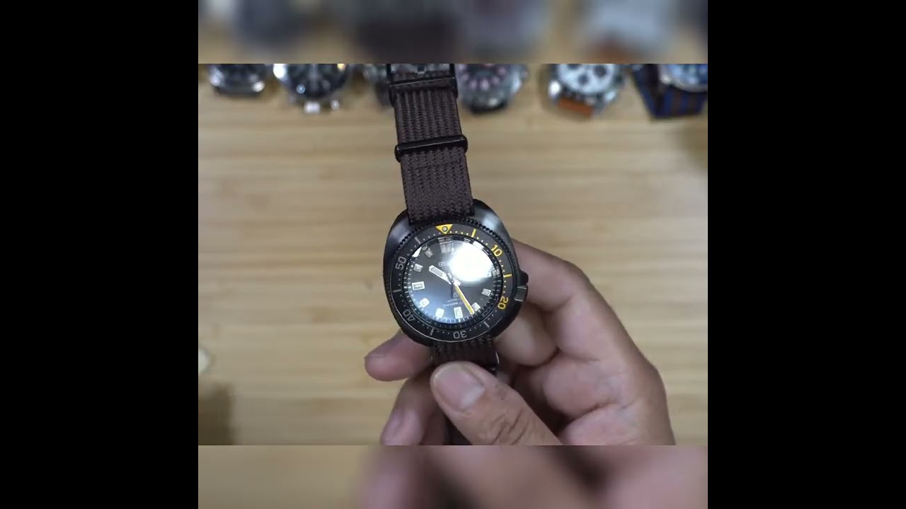 Seiko Dive Watch: Orange for Visibility, Unique Nylon Strap 