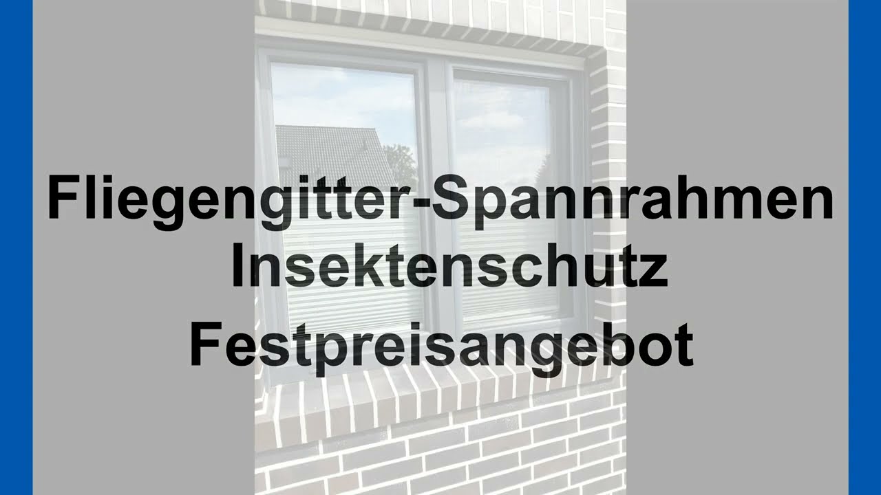 Fliegengitter Insektenschutz Spannrahmen Festpreisangebot von Nord-West-Plissee