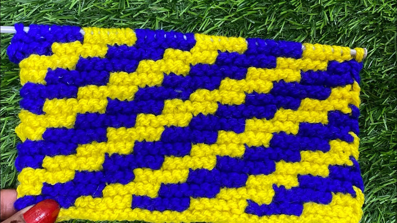 सिर्फ़ एक फंदे का बुनाई डिज़ाइन❤️/Easy & Beautiful Knitting 🧶 Pattern🥰: Bunai 🧶 Design