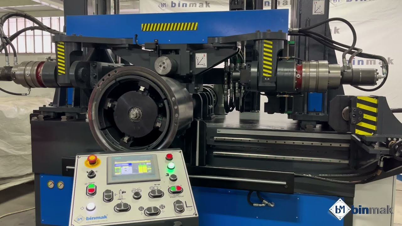 Axial Bellmouth Flanging  & Punching Machine