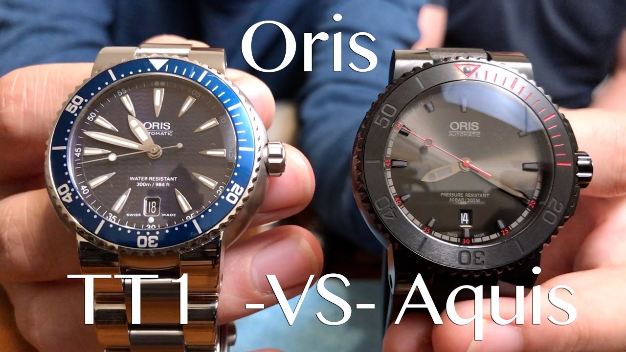 Oris TT1 -vs- Oris Aquis - Comparison/Review of the Oris El Hierro Edition - Clock Stock & Barrel