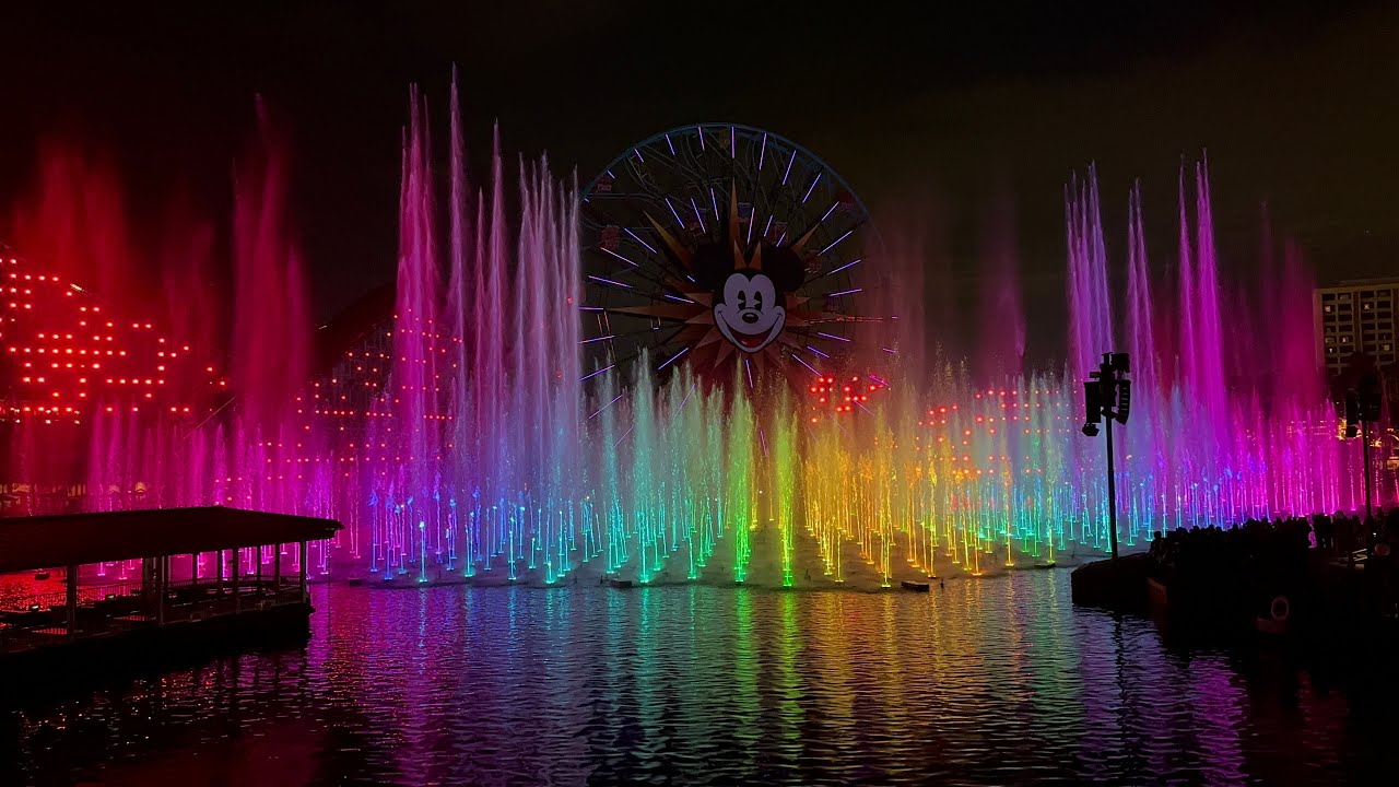 World of Color - 4K (Pixar Pier Bridge View, 1/13/2023)