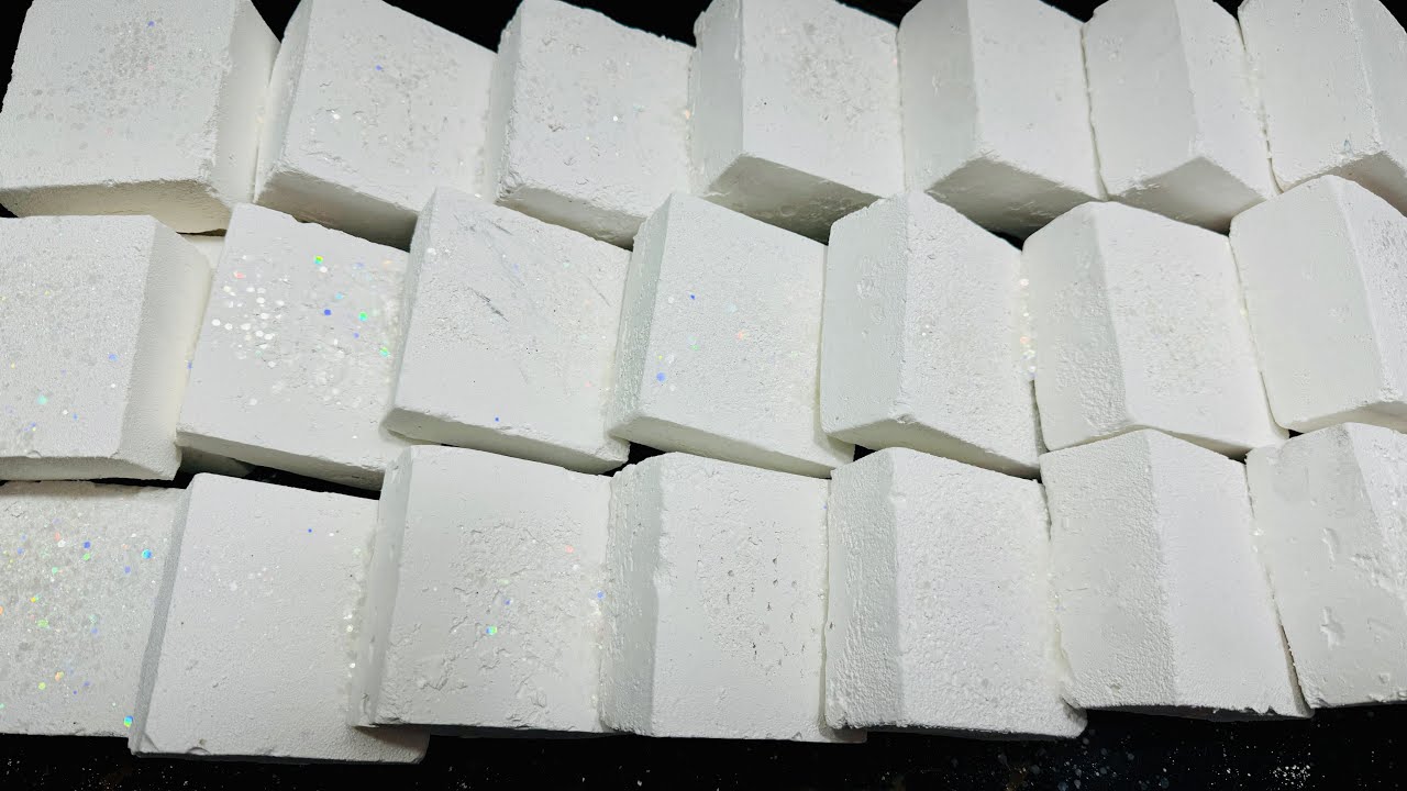 CC Plain Gym Chalk  Crushing ASMR | Crispy Gym Chalk  Blocks Crush
