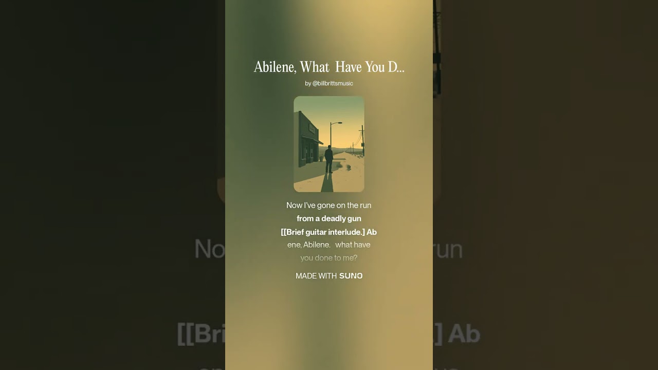 Abilene, what have you done to me?  by Danny Graves