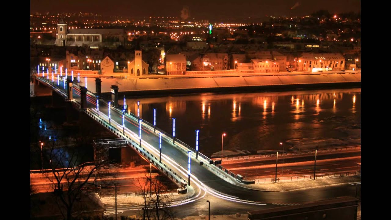 Kaunas in winter Time-lapse [HD]