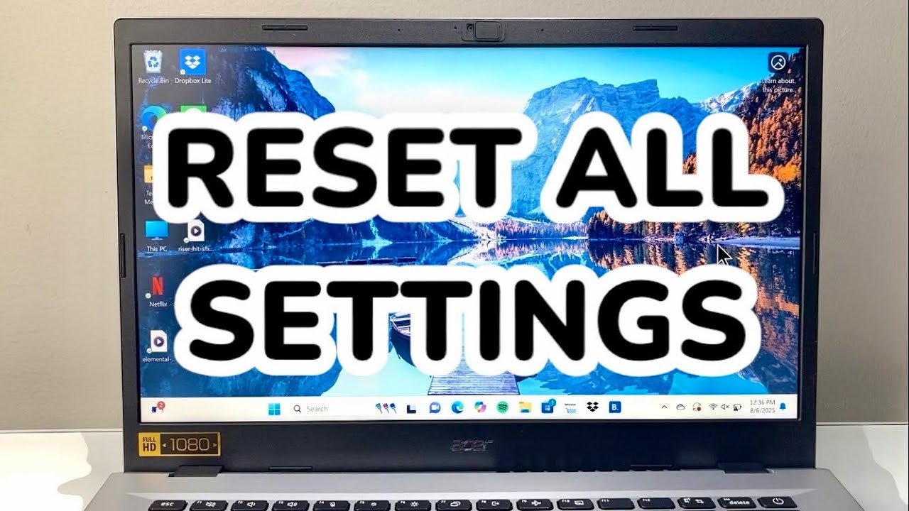 How To Reset All Settings On Windows 11 