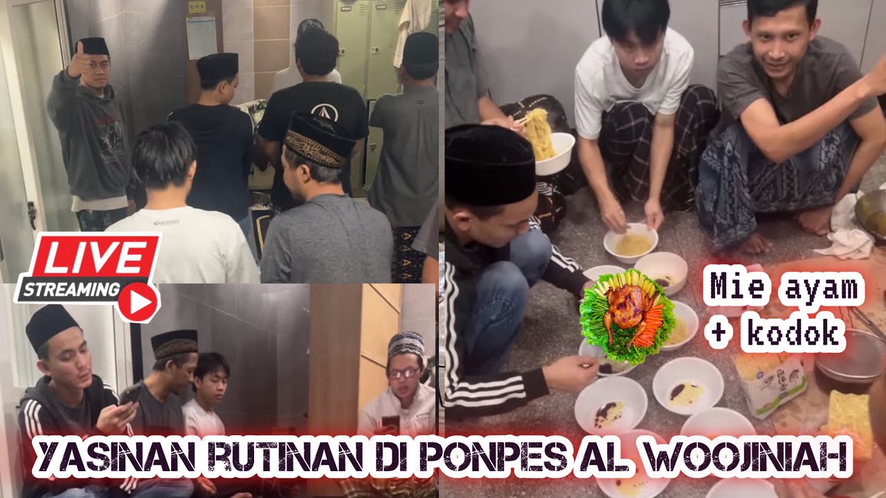 Yasinan + BukBer Santri PonPes Al Woojiniah | Menu mie ayam + Kodok